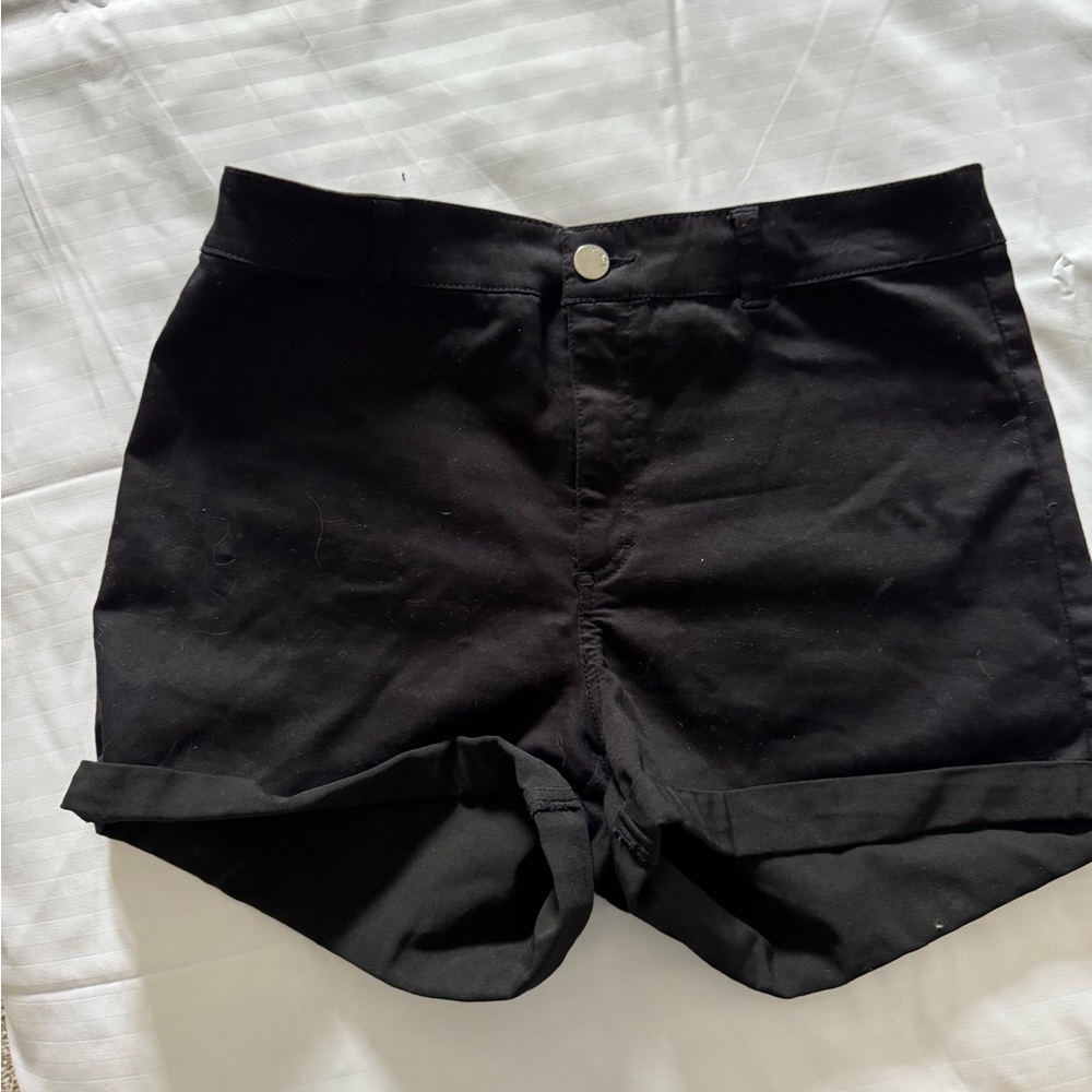 H&M High Waist Black Women's Shorts